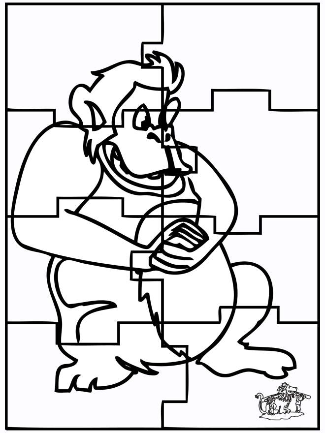 Puzzle monkey - puzzle