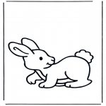 Animals coloring pages - Rabbit 2