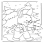 Rabbit in the snow