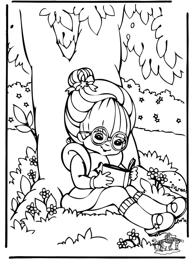Reading 1 - Children coloring page