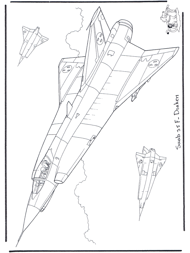 Saab J 35 F Draken - Airplanes