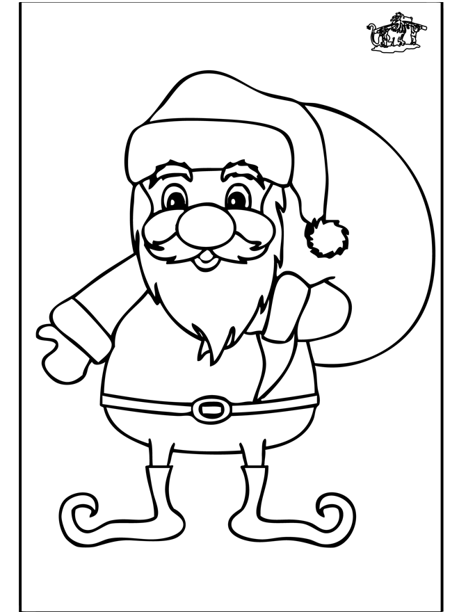 Santa Claus 10 - Coloring pages Christmas