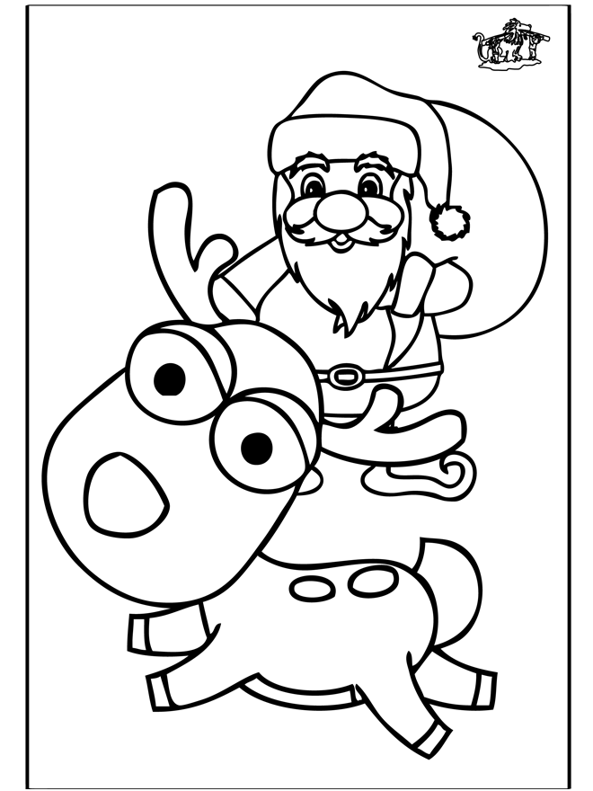Santa Claus 12 - Coloring pages Christmas