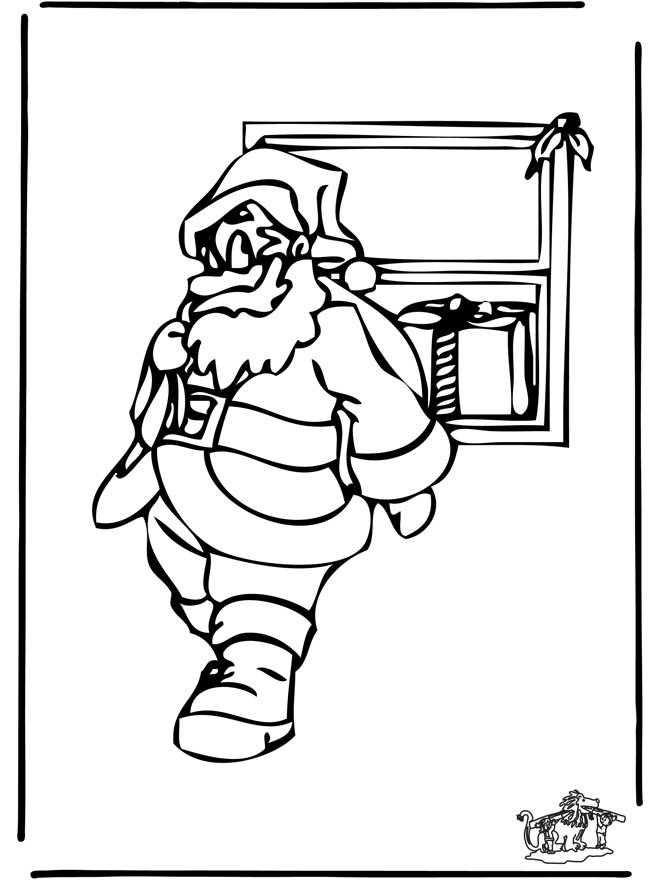 Santa Claus 3 - Coloring pages Christmas