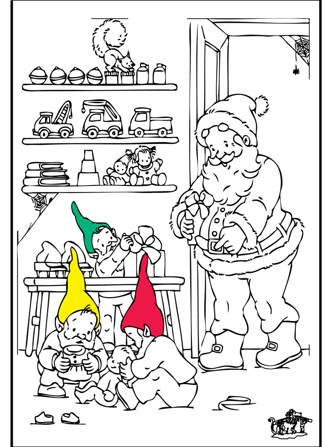 Santa Claus 6 - Coloring pages Christmas