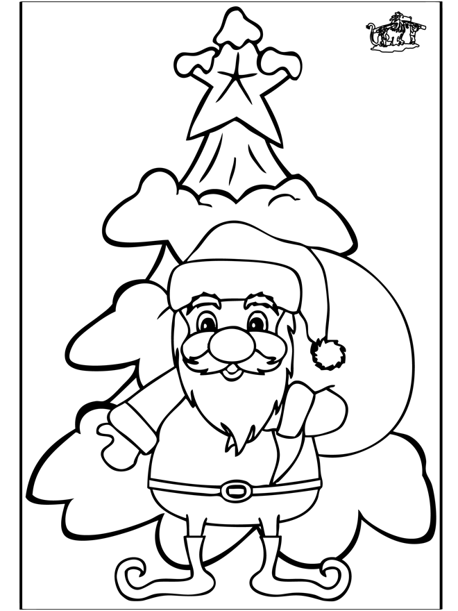 Santa Claus 8 - Coloring pages Christmas