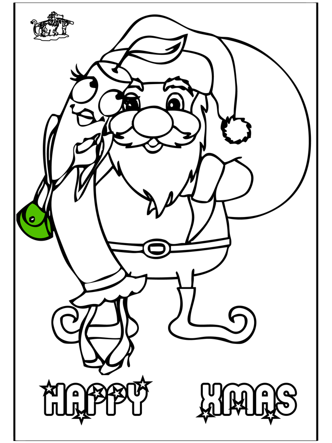 Santa Claus 9 - Coloring pages Christmas