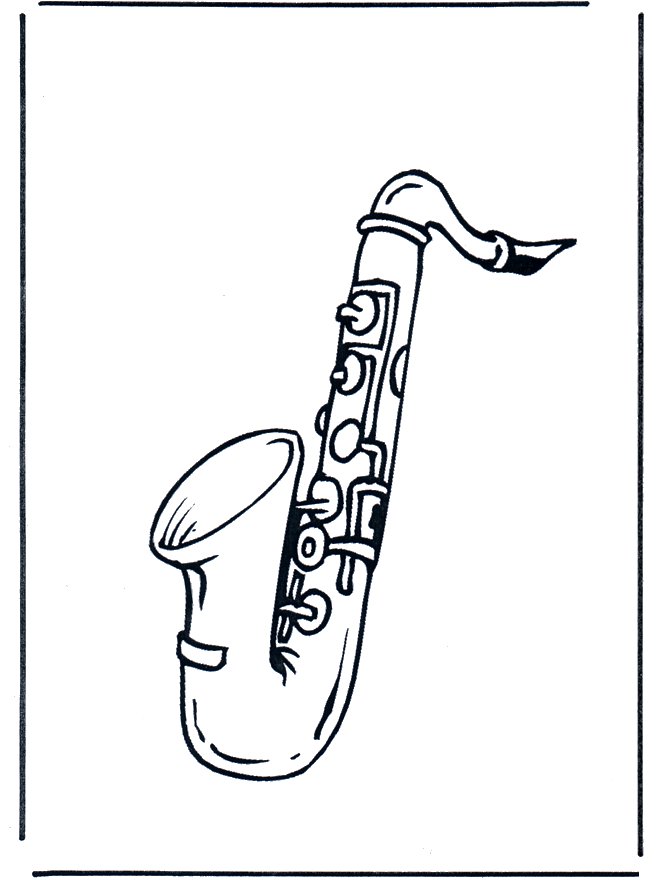 Download 196+ Saxophone Coloring Pages PNG PDF File - Download Free