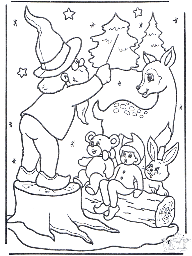 Singing X-massongs - Coloring pages Christmas
