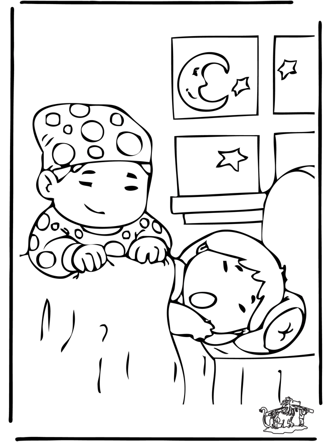 Sleep 1 - Children coloring page