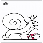 Animals coloring pages - Snail 2