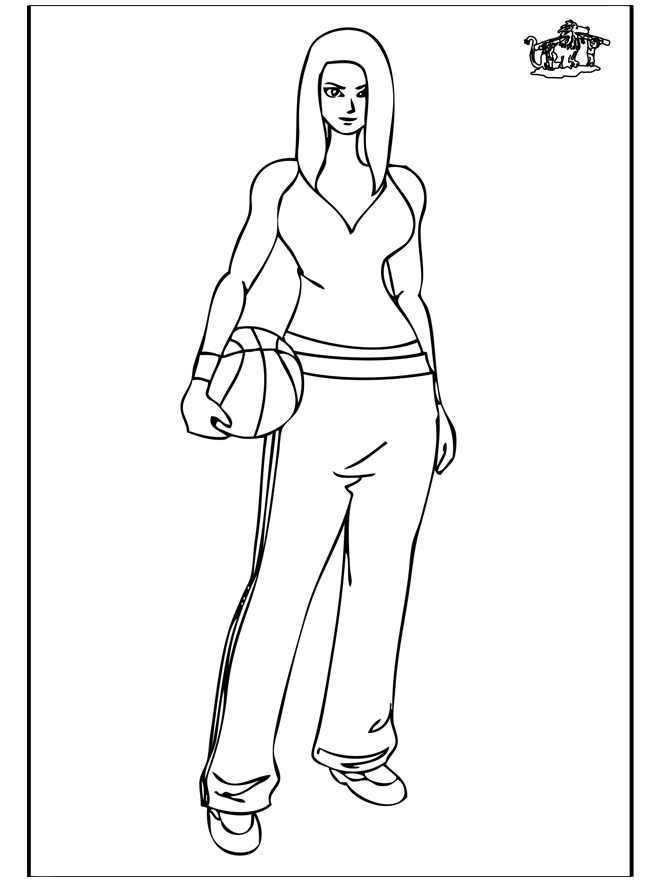 Sport Girl - Sports coloring pages