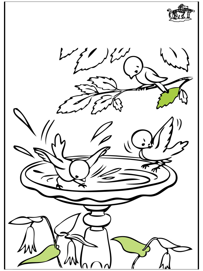 Spring Coloring Page - Spring