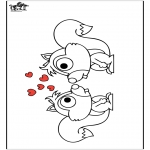 Animals coloring pages - Squirrel 2