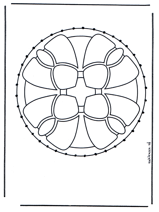 Stitchingcard 1 - Mandala