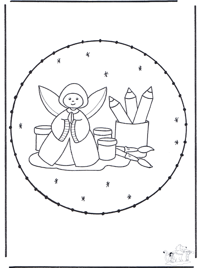 Stitchingcard angel - Comic characters