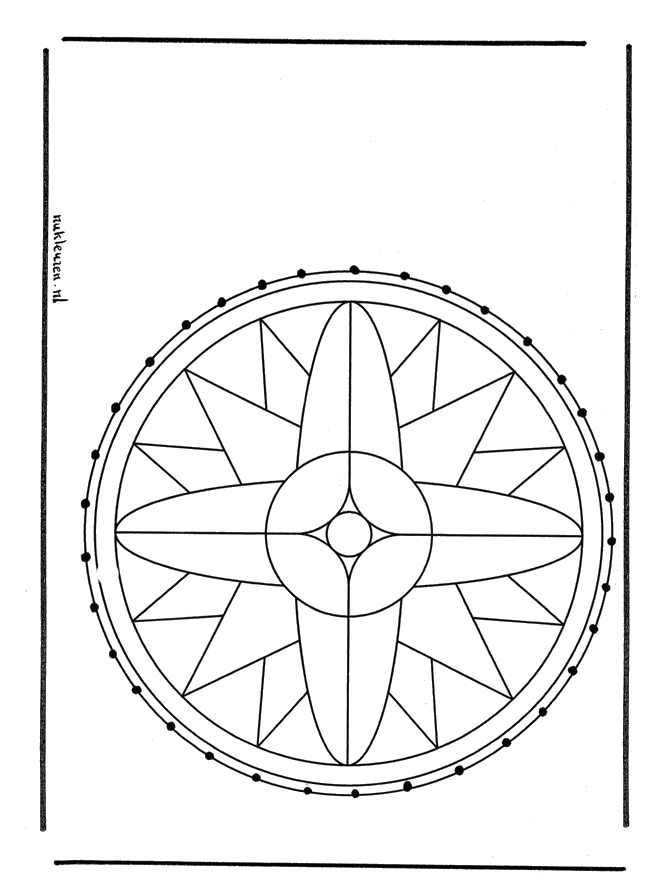 Stitchingcard mandala 1 - Mandala