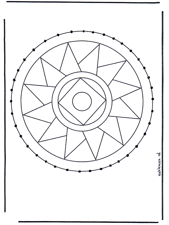 Stitchingcard mandala 3 - Mandala