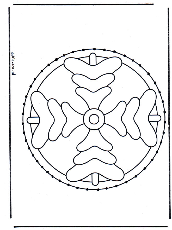 Stitchingcard mandala 4 - Mandala
