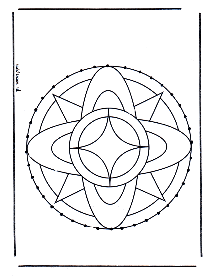 Stitchingcard mandala 7 - Mandala