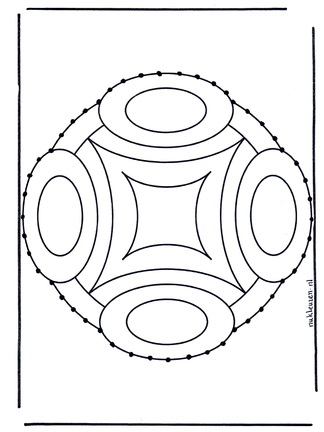 Stitchingcard mandala 9 - Mandala