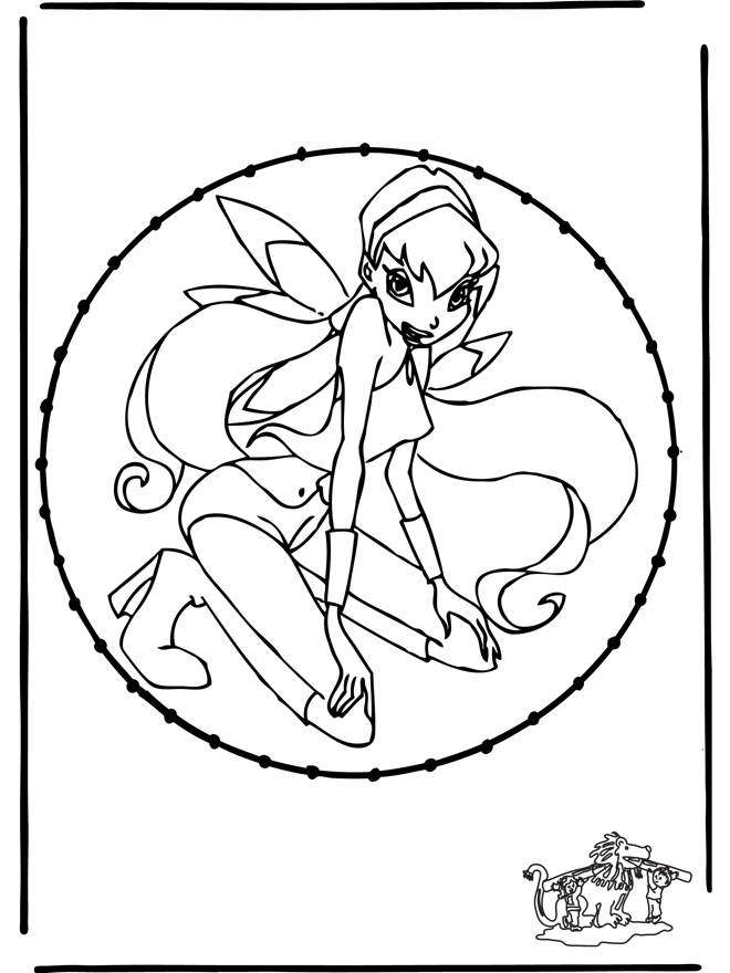 Stitchingcard Winx 1 - Comic characters