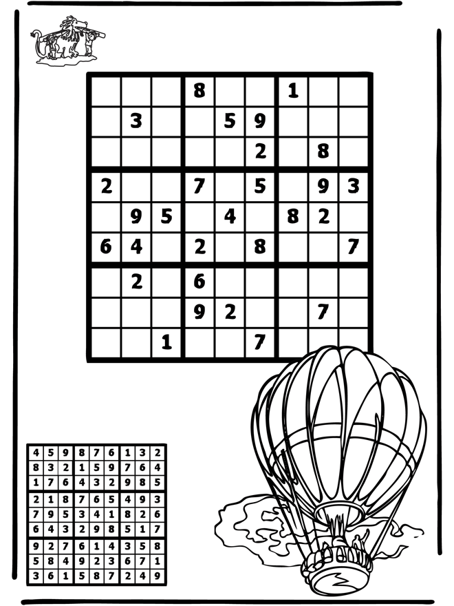 Sudoku balloon - puzzle