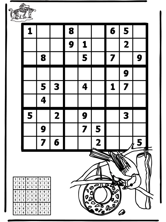 Sudoku bird - puzzle