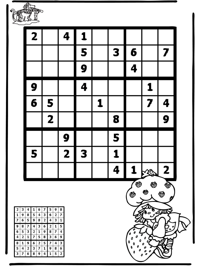 Sudoku girl - puzzle