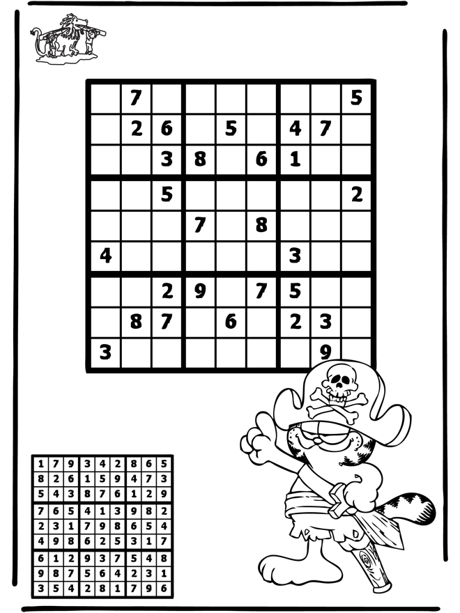 Sudoku pirate - puzzle