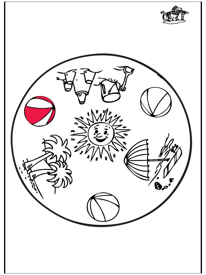 Summer mandala - children mandalas