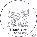 Theme coloring pages - Thanks grandpa