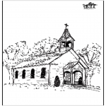 Bible coloring pages - The church 2