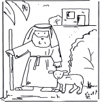 Bible coloring pages - The good shepherd 1