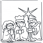 Bible coloring pages - Three wise men 2