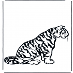 Animals coloring pages - Tiger 2