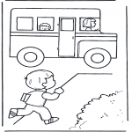 Kids coloring pages - To school 5