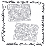 Mandala Coloring Pages - Two mandalas 5