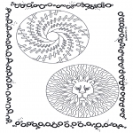 Mandala Coloring Pages - Two mandalas 7