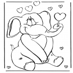 Theme coloring pages - Valentine's day 37