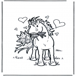 Theme coloring pages - Valentine's day 4