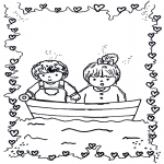 Theme coloring pages - Valentine's day 7