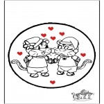 Theme coloring pages - Valentine's day 75