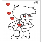 Theme coloring pages - Valentine's day 77