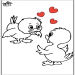 Theme coloring pages - Valentine's day 78