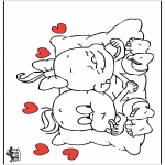 Theme coloring pages - Valentine's day 82