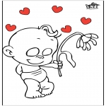 Theme coloring pages - Valentine's day 83