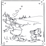 Theme coloring pages - Valentine's day 9