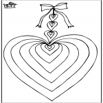 Theme coloring pages - Valentine's day heart