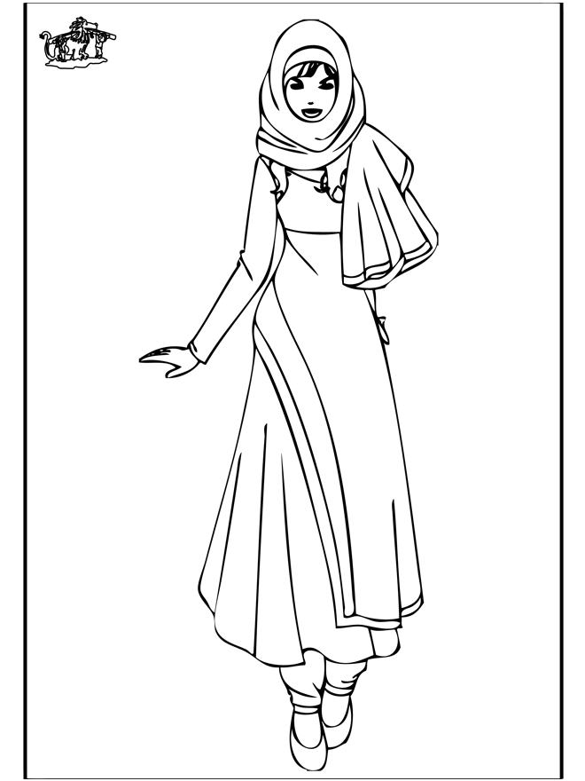 Warda - Children coloring page